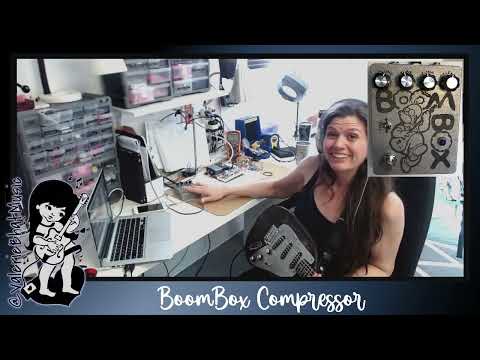Boom Box Compressor demo - custom guitar pedal build