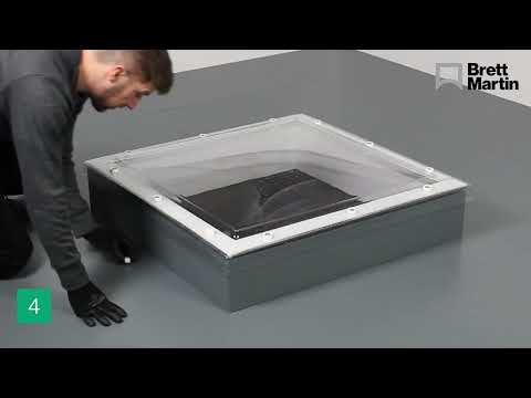 Fixed Unvented Dome on builder’s upstand  Mardome Trade installation guide TB186