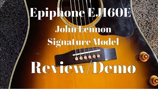 Video thumbnail for Epiphone John Lennon EJ160E Signature model demo and review by Riffs4U