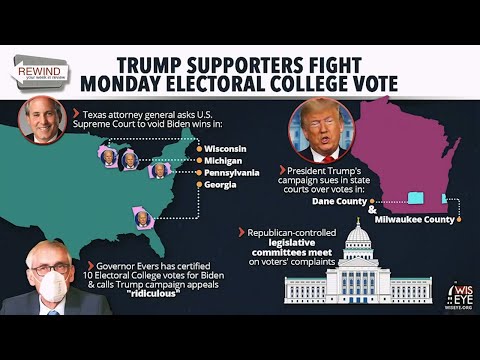 WisEye Morning Minute: Trump Supporters Fight Monday Electoral College Vote
