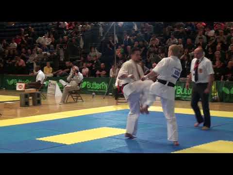 British Karate Kyokushinkai Zsolt Zsiga v Jonas Rosin