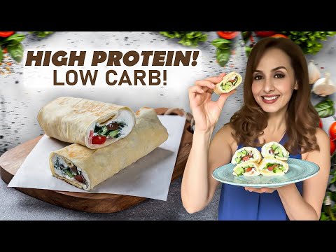 2 Ingredient ZERO CARB LEBANESE WRAPS- 24 grams PROTEIN!