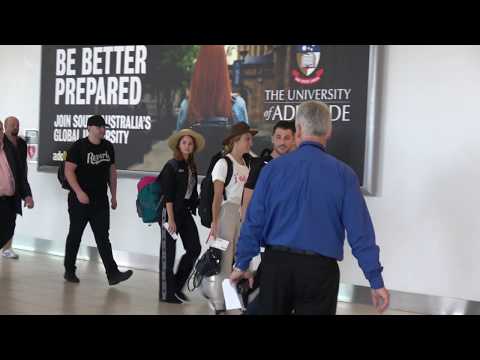 Josh Dun and Debby Ryan depart Adelaide on 21 pilots 2018 tour of Australia