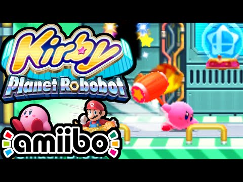 Kirby Planet Robobot PART 2 - 3DS Gameplay Walkthrough - Smash Bros amiibo Secret Rooms Nintendo