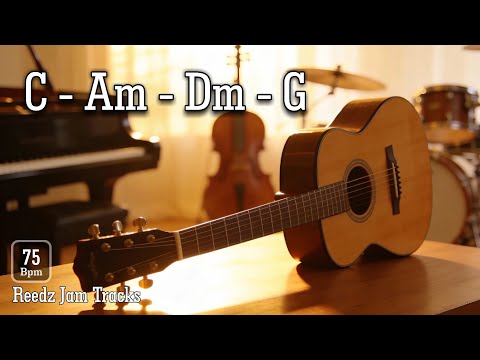 My Ex - C Major Acoustic Guitar Backing Track | Pop Ballad 75 Bpm