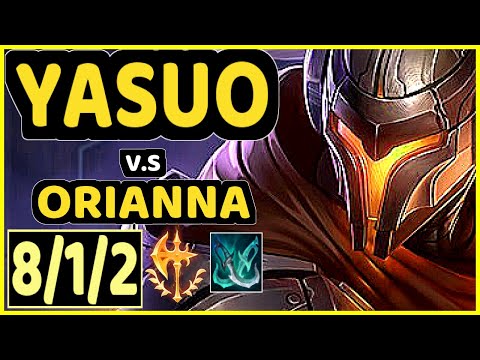 STROMPEST (YASUO) vs ORIANNA - 8/1/2 KDA MID GAMEPLAY - NA Ranked MASTER