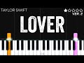 Taylor Swift - Lover | EASY Piano Tutorial