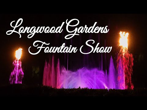Longwood Gardens Divas of Dance Illuminated Fountain Show - 4K 2019