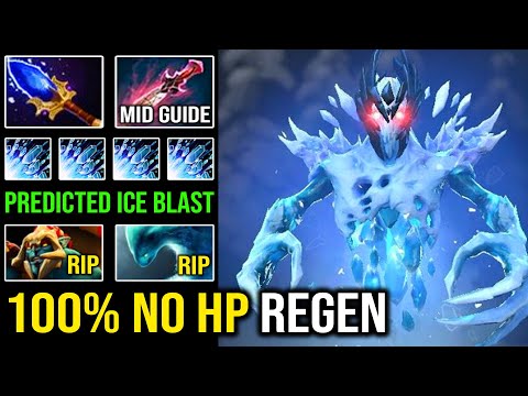 ZERO HP REGEN Solo Mid Carry AA 100% Counter Huskar & Morphling with Predicted Aghs Ice Blast DotA 2