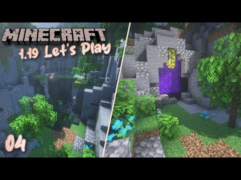 Nether Portal Spring 🟪🌸 | 1.19 Minecraft Let's Play | Ep 4