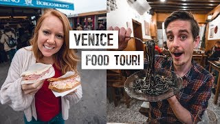 Cheap Food Guide to VENICE, ITALY! - Black Ink Pasta, Incredible Stuffed Croissants &amp; MORE!