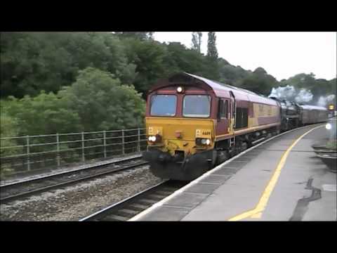 66119 drags 71000 through Bath Spa on 5Z70 20.7.11