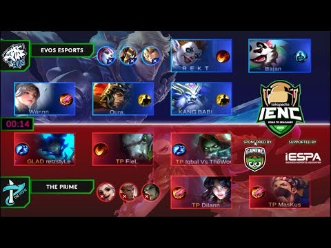 rekt karrie mvp no dead - evos vs the prime - match 1 IENC 2019