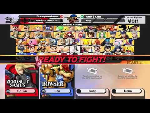 JRWI7 - Donquavious (Zero Suit Samus) vs KnK | Lee (Metaknight, Bowser) - Losers Finals