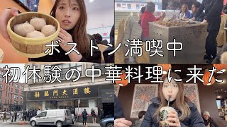 【ボストンご飯】飲茶を楽しめるレストランで怒られましたｗ｜ボストン在住｜アメリカ｜中華料理｜MBA留学｜帯同妻｜飲茶｜Vlog
