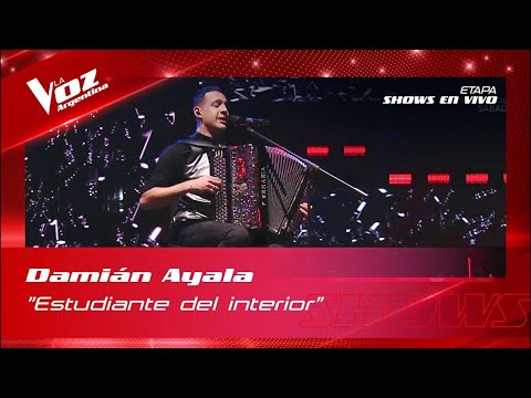 Damián Ayala - “Estudiante del interior” - Shows en Vivo 16vos -  La Voz Argentina 2022