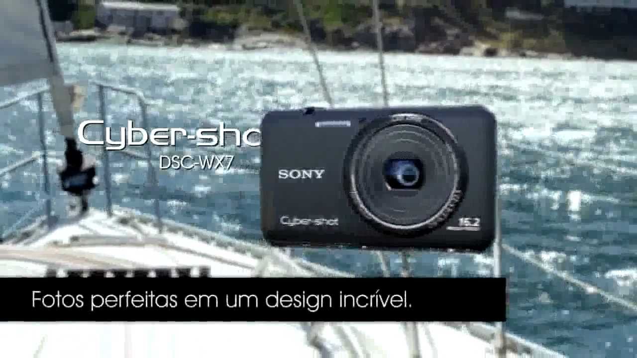 Câmera Digital Sony Cyber-Shot 16,2 MP Full HD Foto 3D DSC-WX7 com