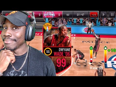 STEP BACK JUMP SHOT TUTORIAL WITH 99 OVR WADE! NBA Live Mobile 16 Gameplay Ep. 128