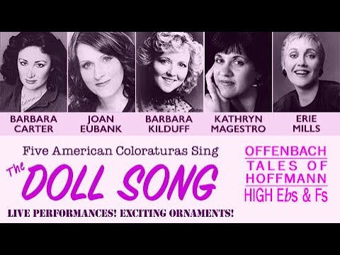 Coloratura Comparison! Five American Sopranos Wind Up Olympia's DOLL SONG, High E-flats, High Fs