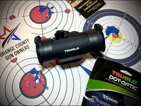 TRUGLO - Entry Level \u0026 Budget Friendly 30mm Dual Color Red/Green Dot Sight 5-MOA Reticle.