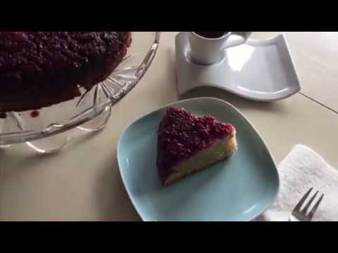 Raspberry Upside Down Cake Recipe