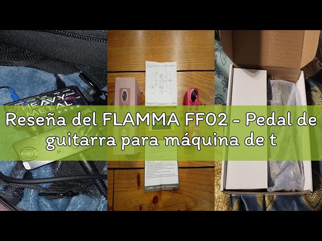 Vídeo relacionado con FLAMMA FF02 - Pedal de guitarra para máquina de tambor, 121 ranuras de tambor, 11 géneros musicales, ritmo personalizable, E/S estéreo para uso en vivo y estudio