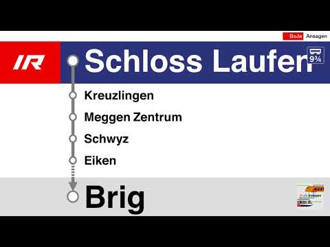 SBB Ansagen / Begrüssung I IR Schloss Laufen - Brig I BoJa Ansagen