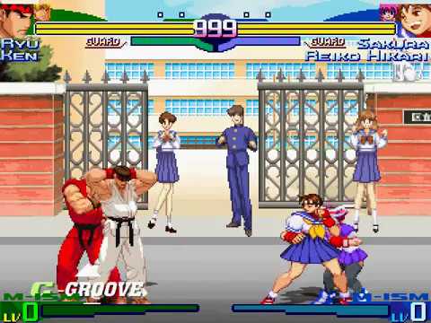 SS MUGEN All-Stars Ep.20 - Ryu and Ken vs. Sakura and Reiko