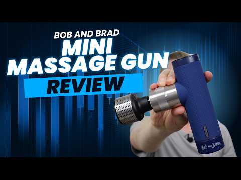 BOB AND BRAD A7 Pro Mini Massage Gun with Heat & Cold Therapy for Back Pain & Recovery - 11mm Deep Tissue, Portable Quiet Handheld Gun, FSA-HSA Eligible with Case, Fathers Day Dad Gifts video review thumbnail