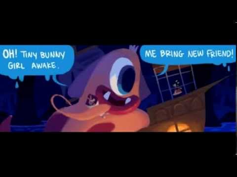 Nightmare Knight checks on Splashmaster (Cucumber Quest Fandub)