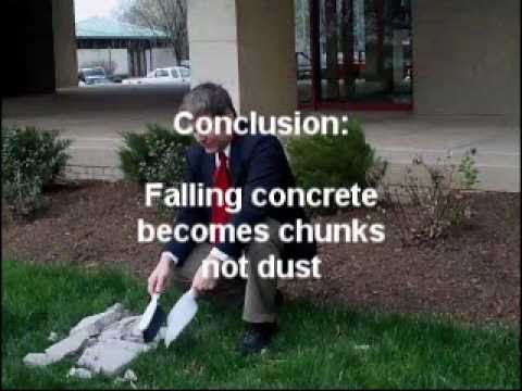 9/11 Experiment: Concrete evidence.  Does it pulverize when falling?