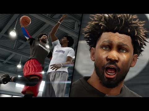 3-POINT POSTER DUNKS ON EMBIID'S COURT BATTLE! NBA LIVE 19 DEMO GAMEPLAY Ep. 7