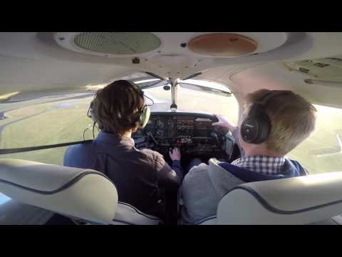 Landing exercise in moderate turbulence and strong crosswind.