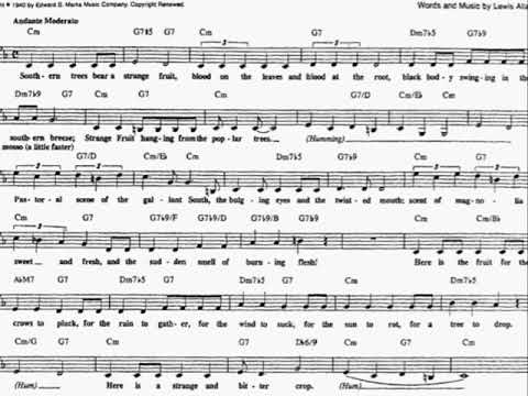 Stranger Fruit - Billie Holiday
