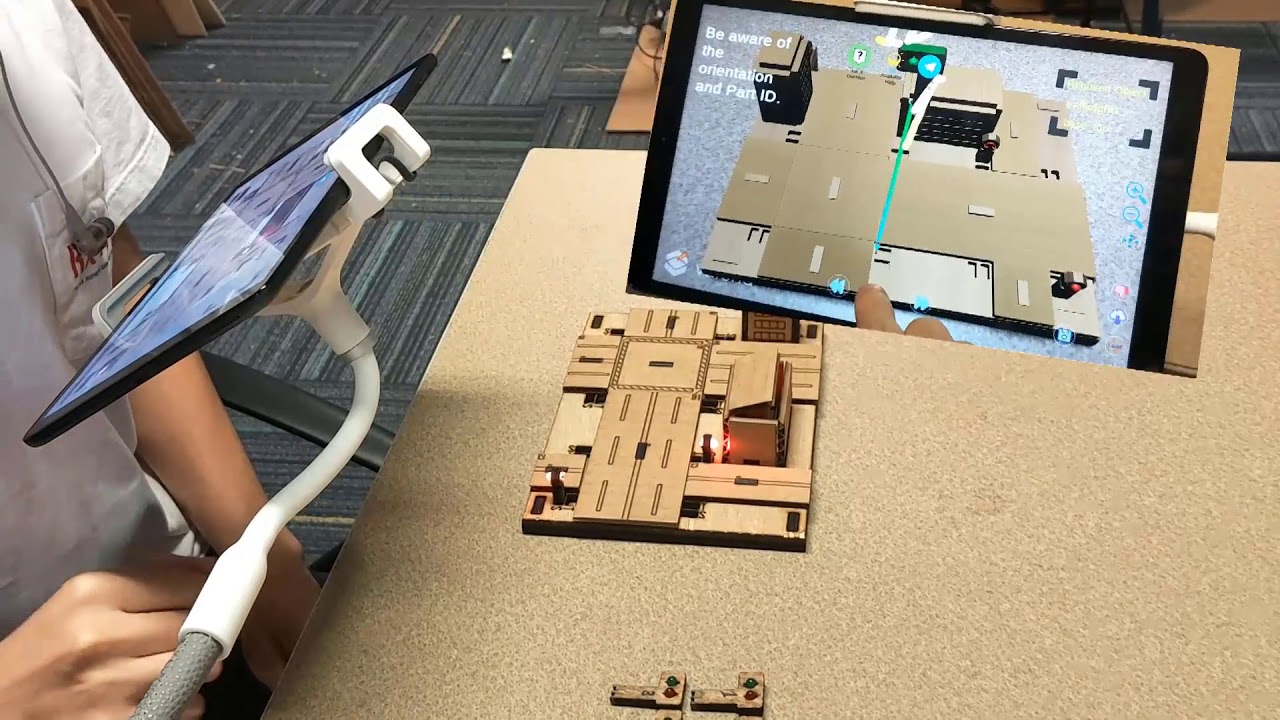 Meta-AR-App: An Authoring Platform for Collaborative Augmented Reality in STEM Classrooms