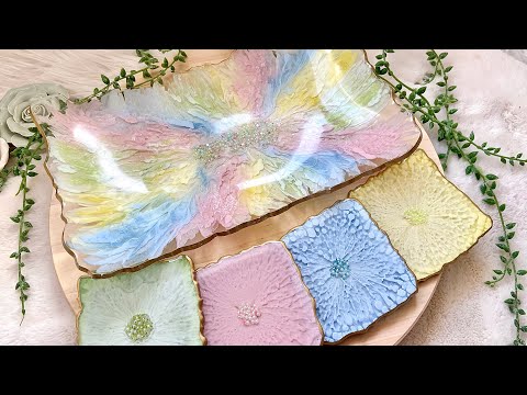 Beautiful Geode Shaped Resin Bowls Resin Art Tutorial