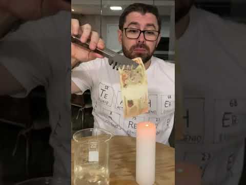 Fogo que não queima!! A Quimica explica #shorts