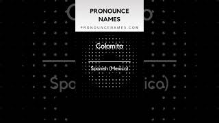 How to pronounce Colomito