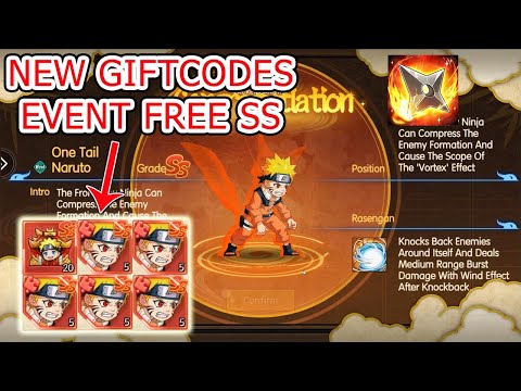 Ninja Heroes Unleashed New 2 Giftcodes - New Event Free SS Naruto | Epic Ninja God Gift Codes