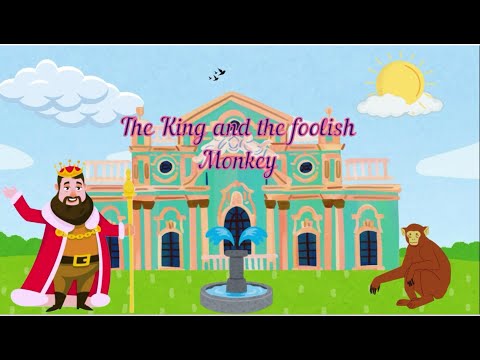The King and the foolish Monkey story with subtitle | Moral stories for kids | Animated story