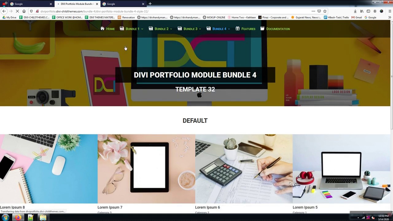 Divi Portfolio Module Bundle 4  (Templates Style 31 To 40 )