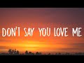 Fifth Harmony - Don't Say You Love Me (Lyrics)