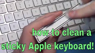 How to clean Apple keyboard keys