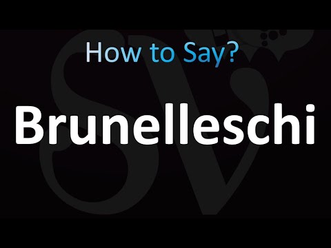 How to Pronounce Brunelleschi (Correctly!)