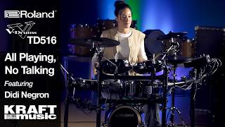 Video thumbnail for Roland TD516 V Drums and V51 Module - All Playing, No Talking with Didi Negron by Kraft Music