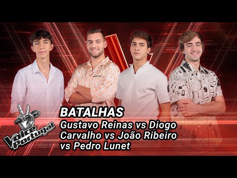 Gustavo Reinas vs Diogo Carvalho vs João Ribeiro vs Pedro Lunet | The Battles | The Voice Portugal