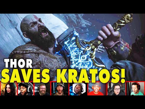 Gamers Reaction To THOR Using Mjolnir To Revive Kratos In God Of War Ragnarok | Mixed Reactions