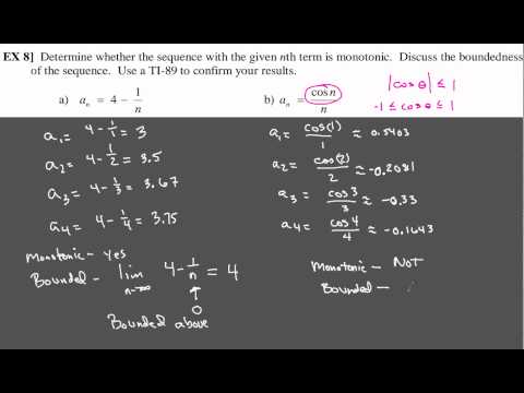 Ch 9-1 Monotonic and Bounded Sequences (Ex 8-9)