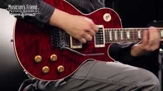 Video thumbnail for Gibson Custom Alex Lifeson 40th Anniversary R40 Signed Les Paul Axcess Quilt Ruby Red by Musician's Friend