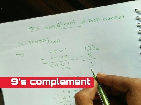 Hindi: 9's complement of BCD number Video